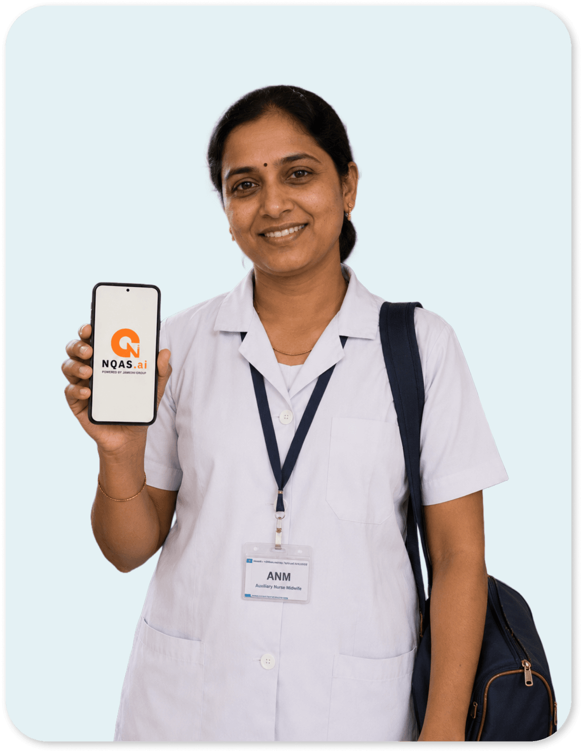 ANM health worker using NQAS.ai