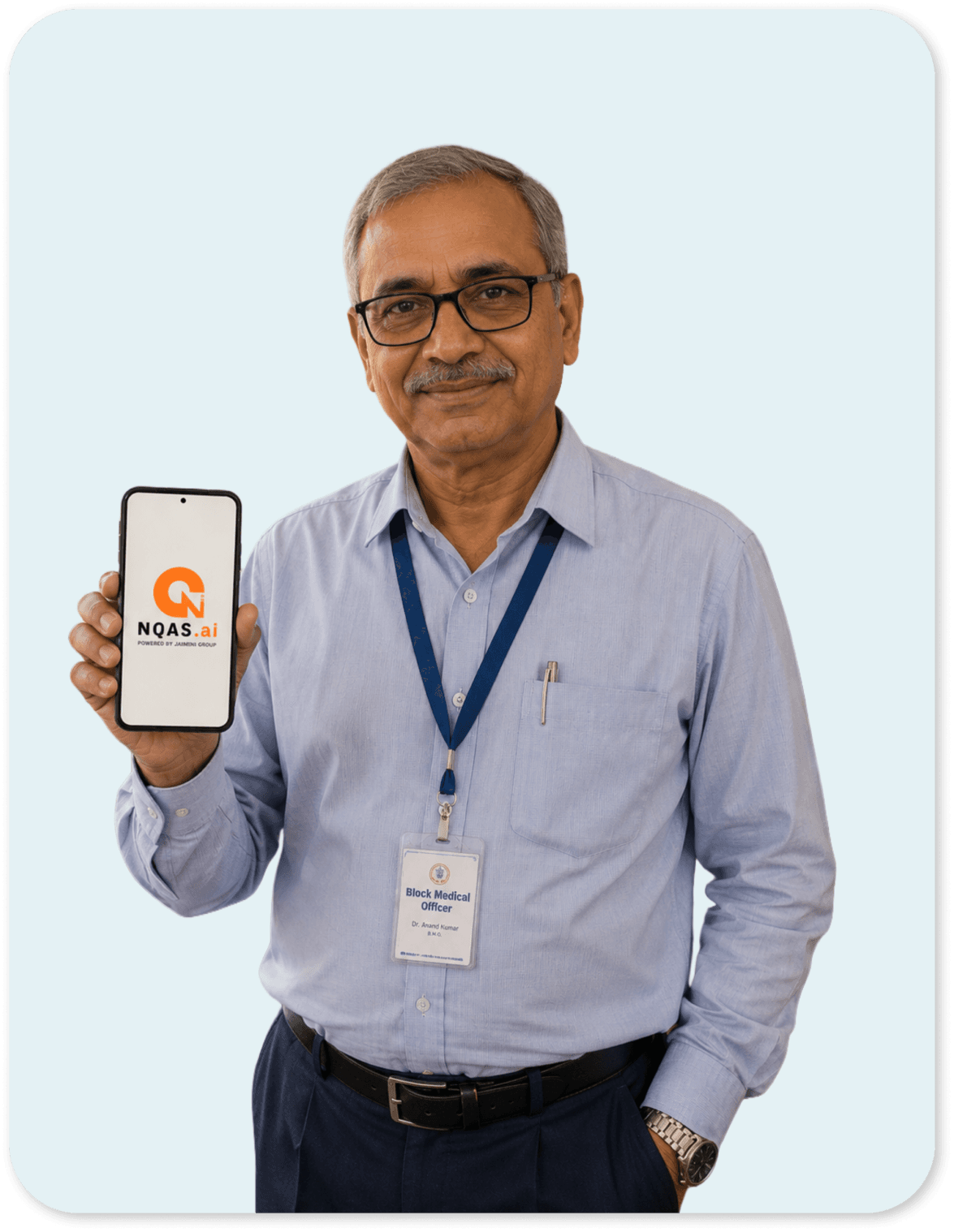 BMO health worker using NQAS.ai