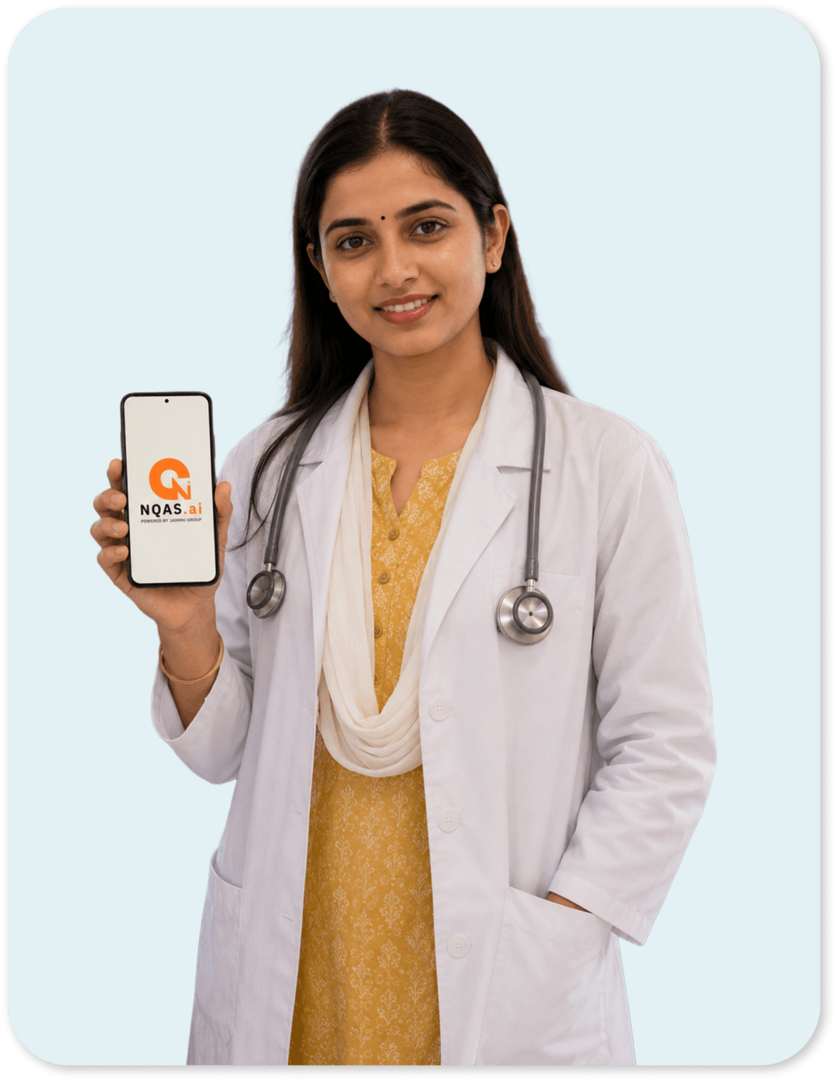 CHO health worker using NQAS.ai