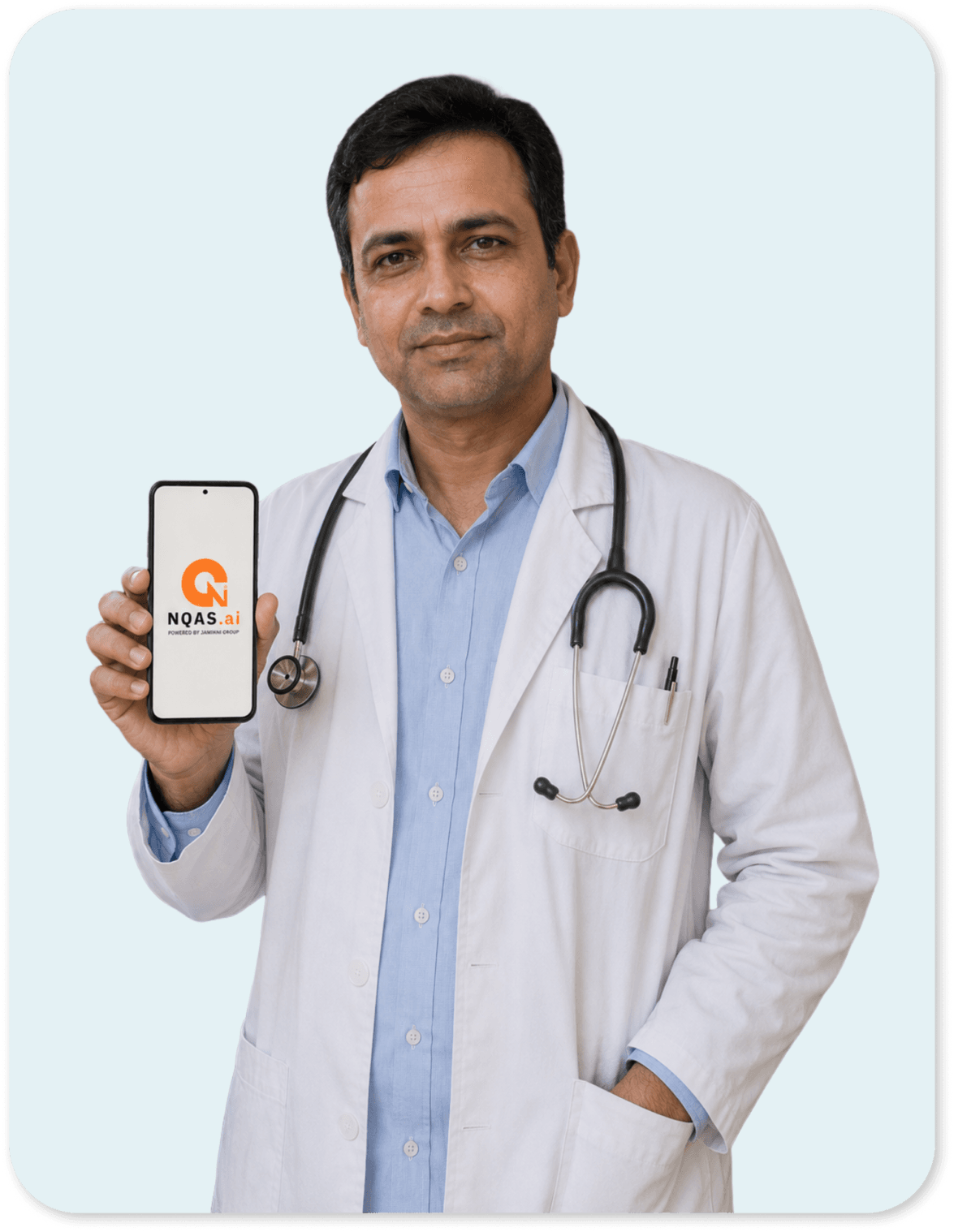 PHC health worker using NQAS.ai